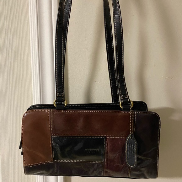5 for $25. Black & brown shoulder bag - Picture 1 of 3